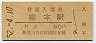 桜井線・柳本駅(60円券・昭和52年)0010