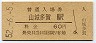 奈良線・山城多賀駅(60円券・昭和52年)