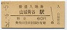 奈良線・山城青谷駅(60円券・昭和52年)
