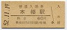 奈良線・木幡駅(60円券・昭和52年)