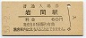 常磐線・岩間駅(60円券・昭和53年)