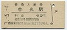 常磐線・牛久駅(60円券・昭和53年)