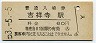 中央本線・吉祥寺駅(60円券・昭和53年)