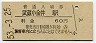 中央本線・武蔵小金井駅(60円券・昭和53年)