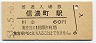 中央本線・信濃町駅(60円券・昭和53年)