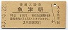 三セク化★北陸本線・魚津駅(60円券・昭和53年)2657