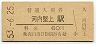 関西本線・河内堅上駅(60円券・昭和53年)