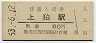 奈良線・上狛駅(60円券・昭和53年)