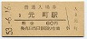 東海道本線・元町駅(60円券・昭和53年)