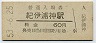 紀勢本線・紀伊浦神駅(60円券・昭和53年)