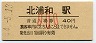 東北本線・北浦和駅(40円券・昭和54年・小児)