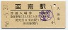東海道本線・函南駅(100円券・昭和56年)
