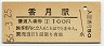 廃線★香月線・香月駅(100円券・昭和56年)