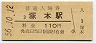東海道本線・塚本駅(110円券・昭和56年)