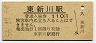 宇部線・東新川駅(110円券・昭和56年)