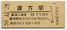 筑豊本線・直方駅(110円券・昭和56年)