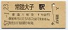 水郡線・常陸大子駅(110円券・昭和57年)