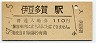 伊東線・伊豆多賀駅(110円券・昭和57年)