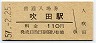 東海道本線・吹田駅(110円券・昭和57年)