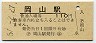 山陽本線・岡山駅(110円券・昭和57年)