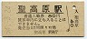 篠ノ井線・聖高原駅(80円券・昭和54年)