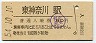東海道本線・東神奈川駅(80円券・昭和54年)