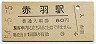 東北本線・赤羽駅(80円券・昭和54年)