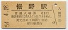 御殿場線・裾野駅(80円券・昭和54年)0092