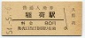 奈良線・稲荷駅(80円券・昭和54年)
