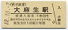 秩父鉄道・大麻生駅(160円券・平成12年)0019