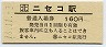 簡易委託★函館本線・ニセコ駅(160円券・平成18年)