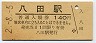 関西本線・八田駅(140円券・平成2年)