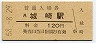 山陰本線・城崎駅(120円券・昭和58年)