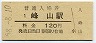 三セク化★宮津線・峰山駅(120円券・昭和58年)