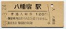 内房線・八幡宿駅(120円券・昭和59年)