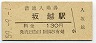 赤穂線・坂越駅(130円券・昭和59年)