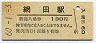 三角線・網田駅(130円券・昭和60年)