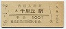 東海道本線・千里丘駅(100円券・昭和56年)