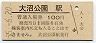 函館本線・大沼公園駅(100円券・昭和55年)1953