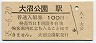 函館本線・大沼公園駅(100円券・昭和55年)1954