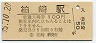 信越本線・柏崎駅(100円券・昭和55年)