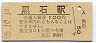 廃線★黒石線・黒石駅(100円券・昭和55年)