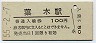 肥薩線・葉木駅(100円券・昭和55年)0014