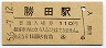 常磐線・勝田駅(110円券・昭和56年)