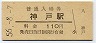 東海道本線・神戸駅(110円券・昭和56年)