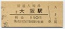 東海道本線・大阪駅(110円券・昭和56年)