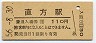 筑豊本線・直方駅(110円券・昭和56年)