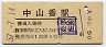 日豊本線・中山香駅(110円券・昭和57年)0756