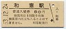 宗谷本線・和寒駅(80円券・昭和53年)