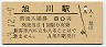 函館本線・旭川駅(80円券・昭和53年)